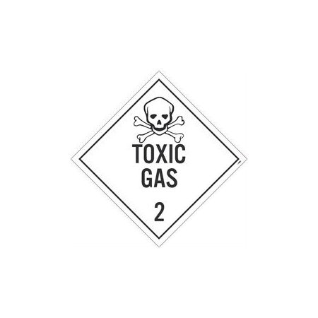 PLACARD, TOXIC GAS 2, 1075X1075